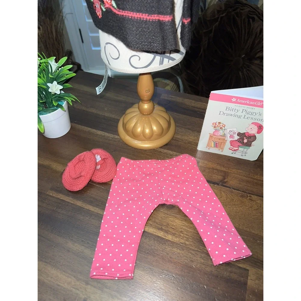 American Girl Bitty Baby Rosy Rosy‎ Sweater Outfit with Hat Pants Shoes